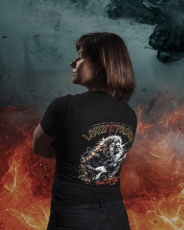LAP Damen T-Shirt Lion and Guitar